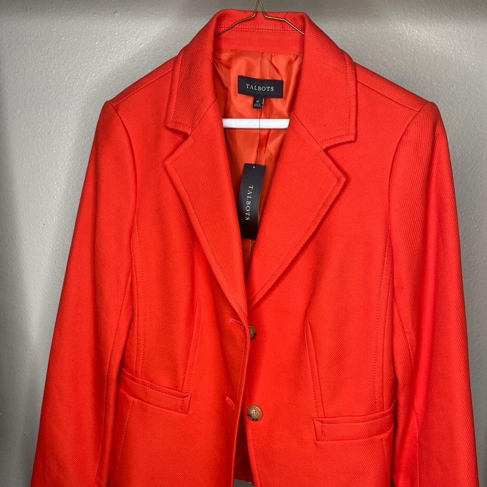 Talbots new w/ tags orange blazer